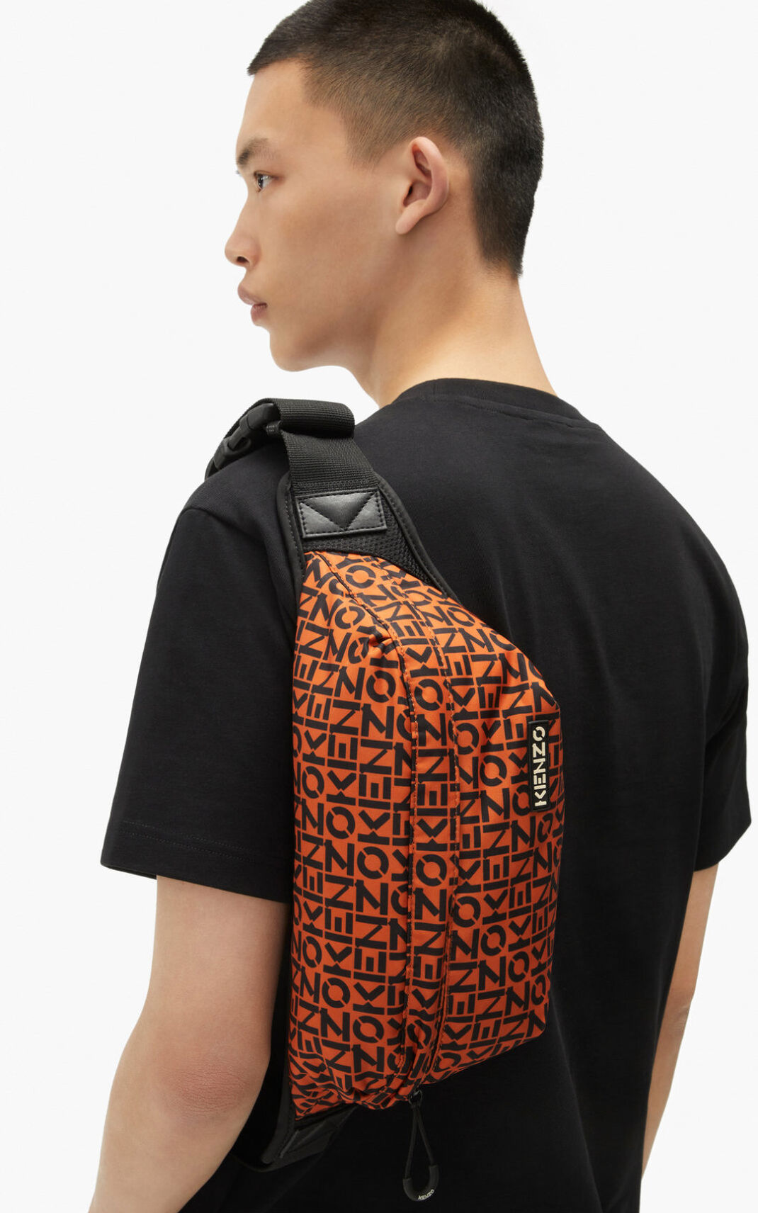 Sac Banane Kenzo Homme Repeat Orange Foncé RCEPT-6480